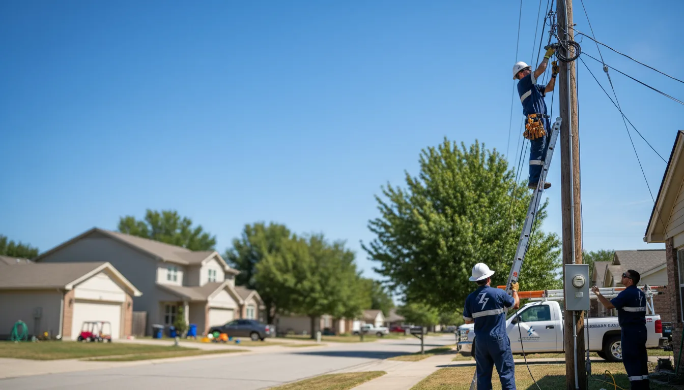 Residential electrician providing installation services in Tenaha, TX
